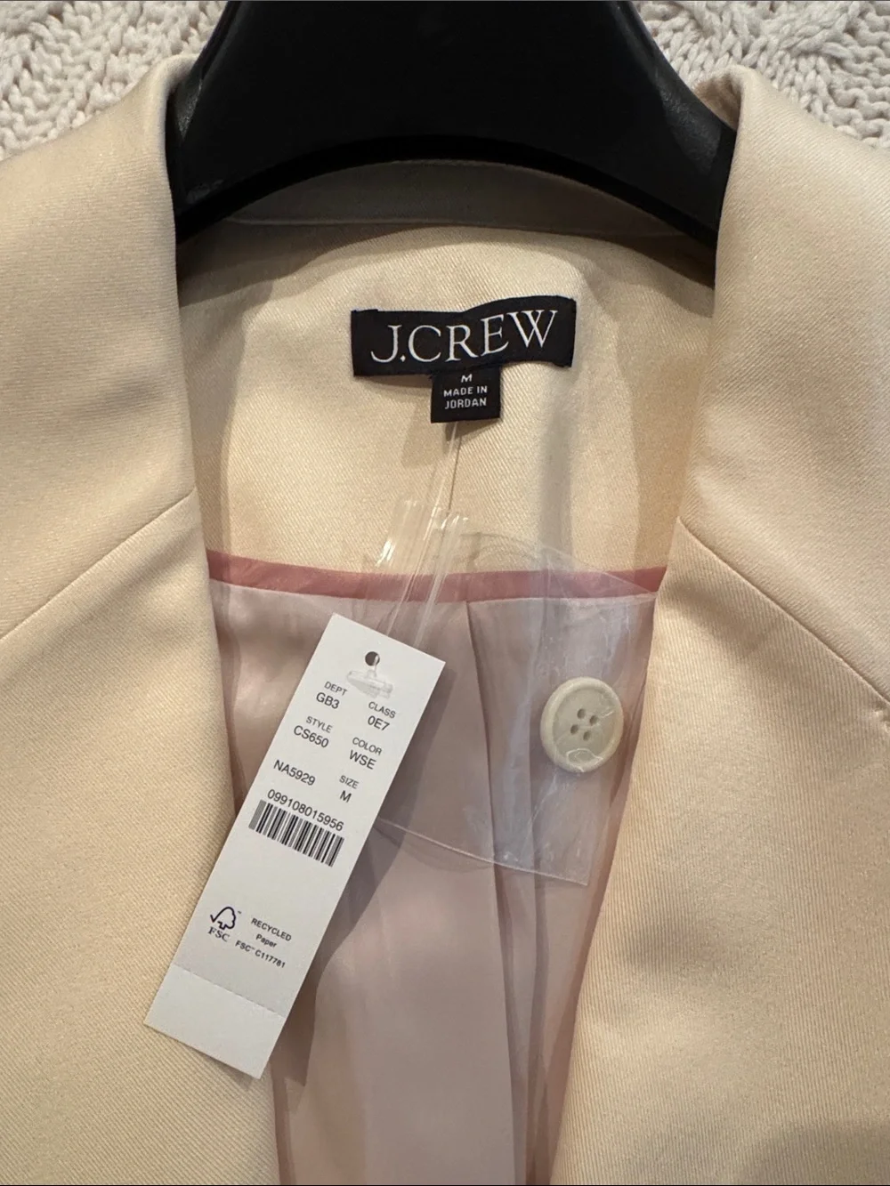 J. Crew Gamine blazer in cotton-blend twill CS650